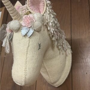 Cream Unicorn Wall Decor